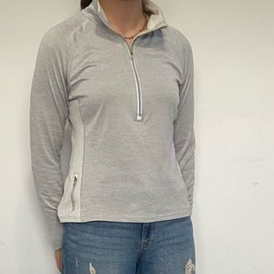 Gray Athletic 3/4 Zip - Medium